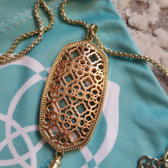 Kendra Scott Benning Tassel necklace Rose Gold - Picture 3 of 4